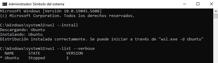 Instalación distribución inicial